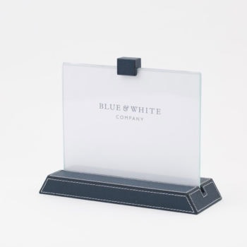 Royal Blue Leather Photo Frame