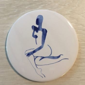 Life Drawing Illustrated Pocket Mirror