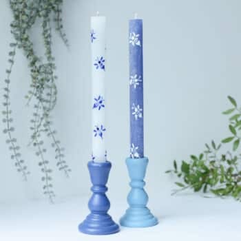 Dining Candles with Hand Painted Bees