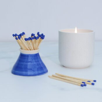 Plain Cobalt Blue Match Holder