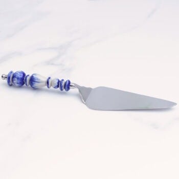 Cake Server with Blue Ceramic Handle