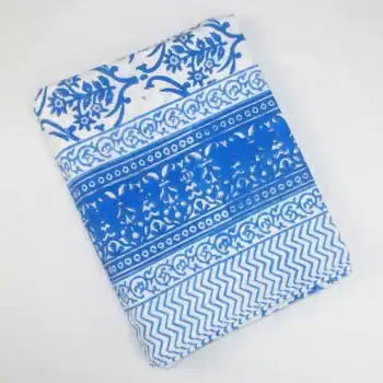 10 Seater Tablecloth, Floral Blue