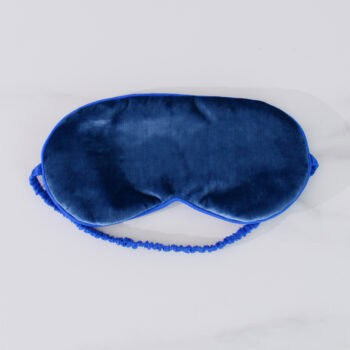 Silk Velvet Eye Mask, Royal Blue