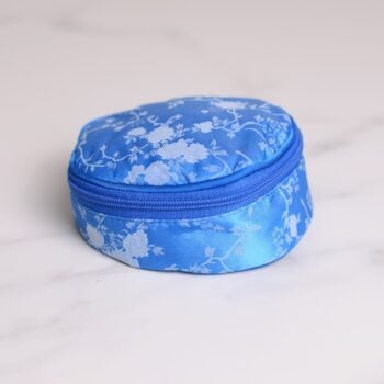 Jewellery Holder, Circular Blue and White