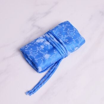 Jewellery Holder, Rectangular, Blue and White